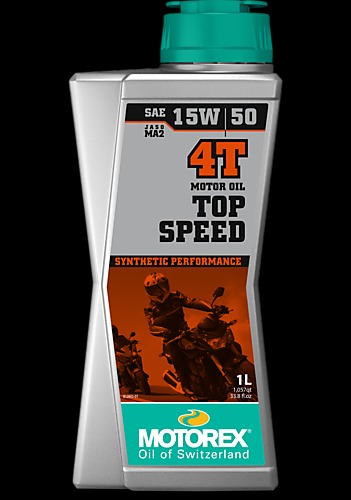 MOTOREX- TOP SPEED 4T SAE 15W/50 JASO MA2 MOTOR OIL-MOTOR CY