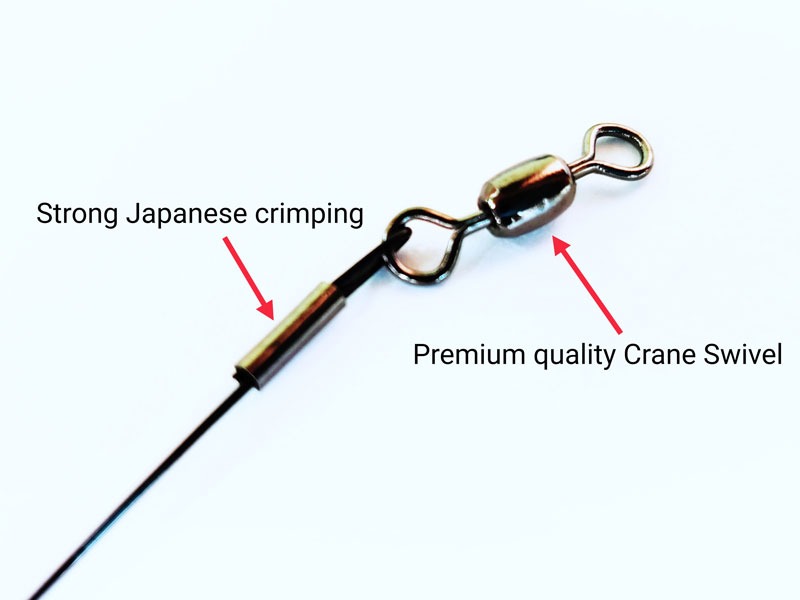 Cassan-premium Black Nylon Coated Wire Trace-fishing-80lb18