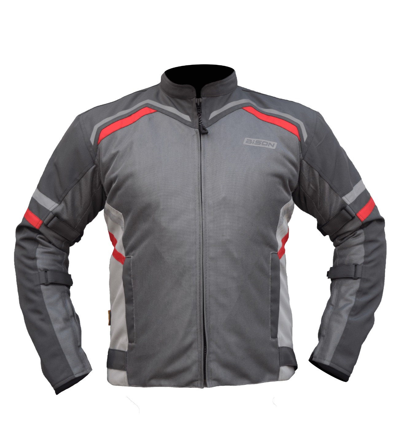 RRG BISON-RAPTOR V2-RIDING JACKET-GRY/RED