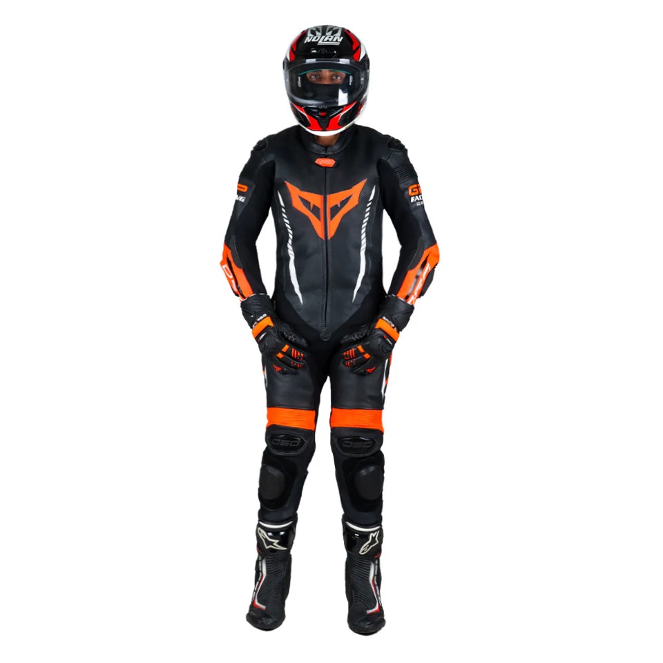 DSG-GP-RACING SUIT-BLK/RED/FL