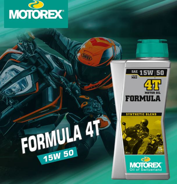 MOTOREX - FORMULA 4T SAE 15W/50 JASO MA2 1L - ENGINE OIL