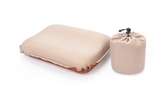 AS-PORTABLE 3D COMFORTABLE SILENT SPONGE PILLOW-CAMPING ACC.BEIGE
