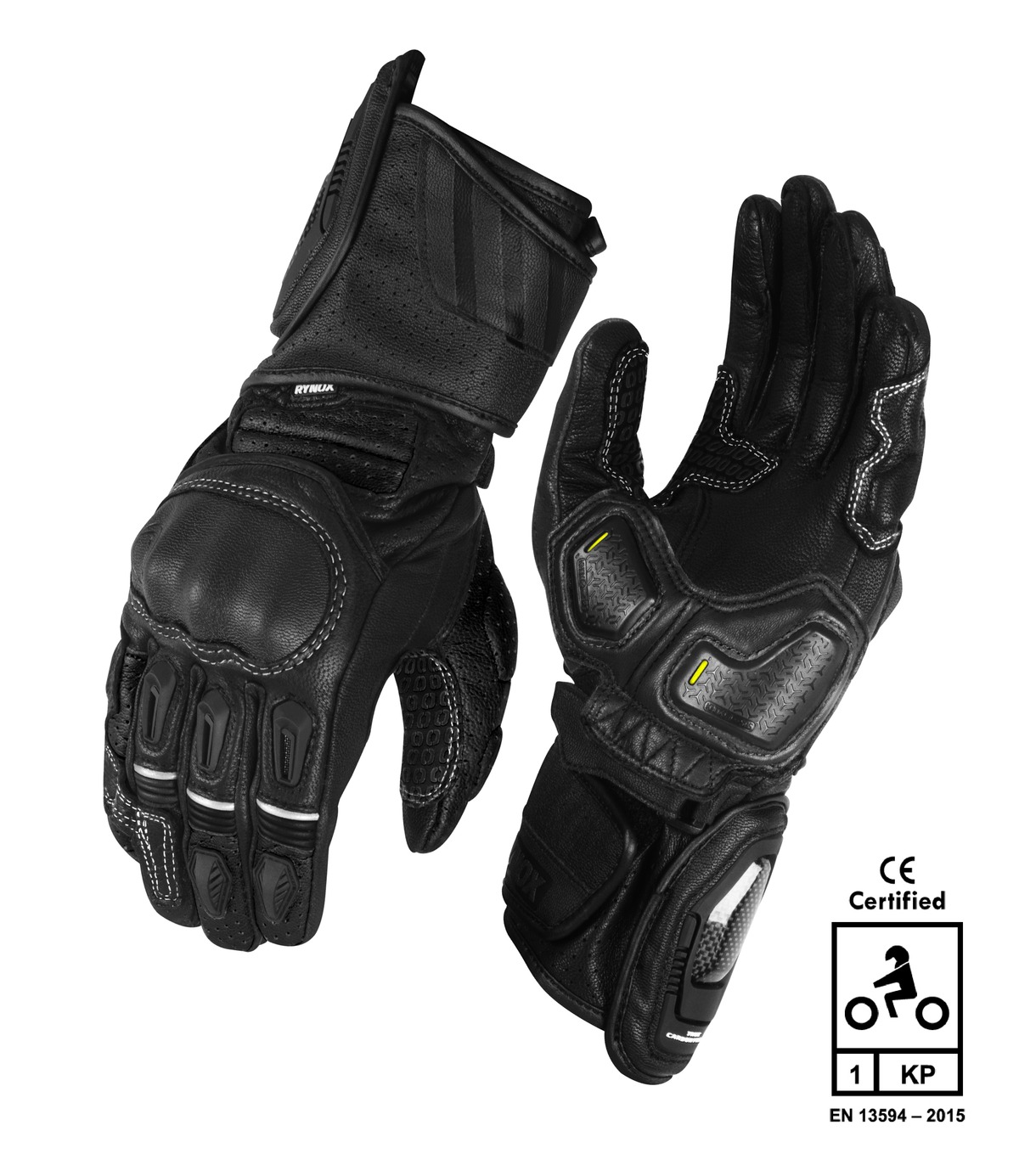 RYNOX-STORM EVO 3 MOTORSPORTS-RIDING GLOVE-BLACK