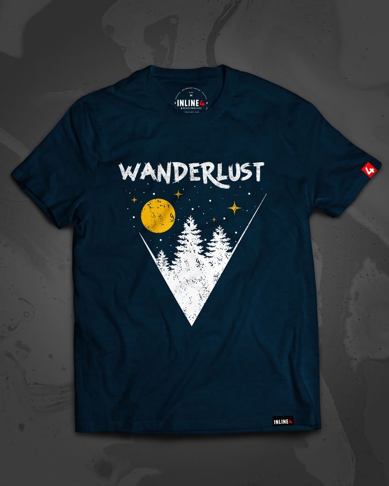 INLINE 4-WANDERLUST-MOTO T-SHIRTS-M
