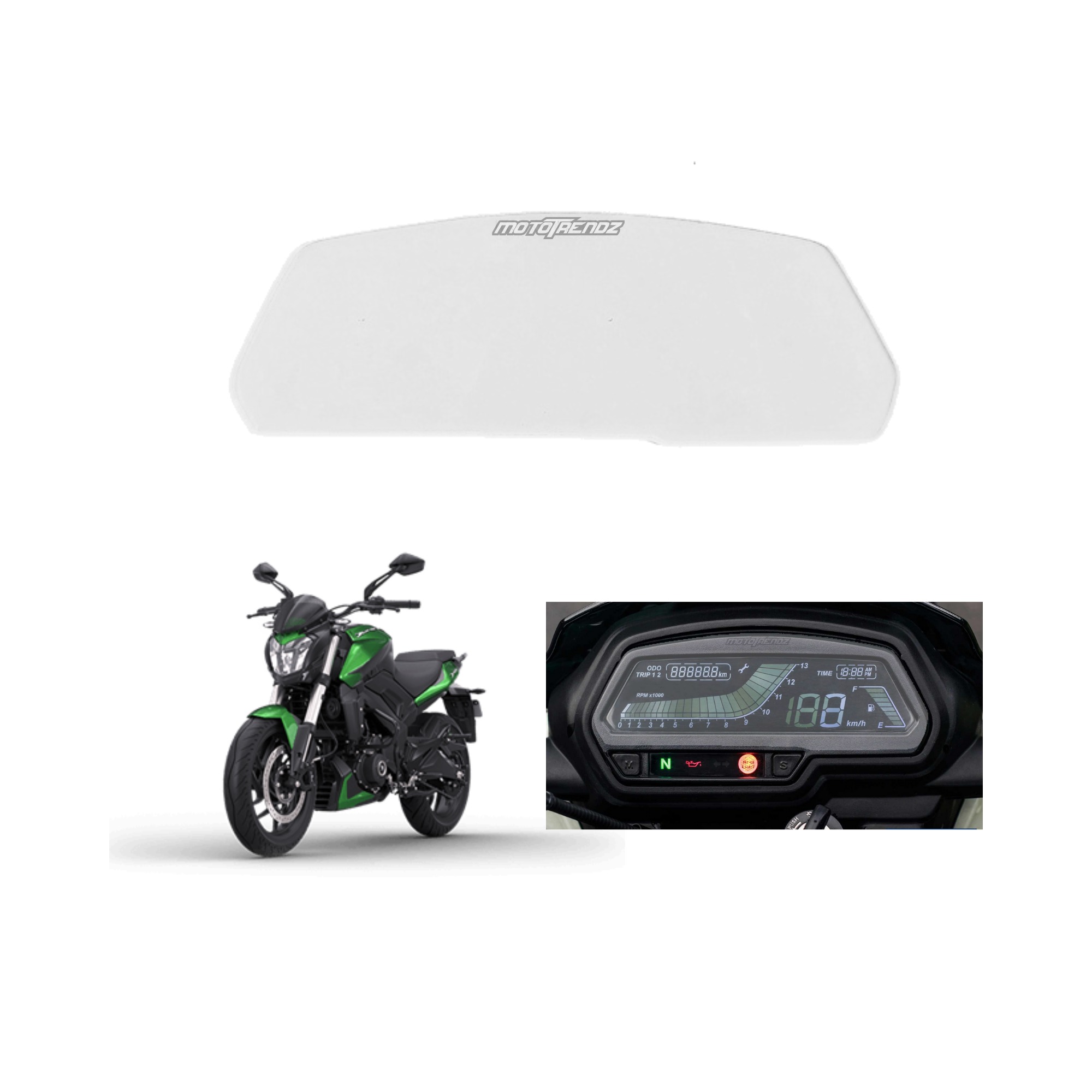 MTZ-SPEEDOMETER-BAJAJ DOMINAR250/400(CLEAR)-MOTOR CYC ACC