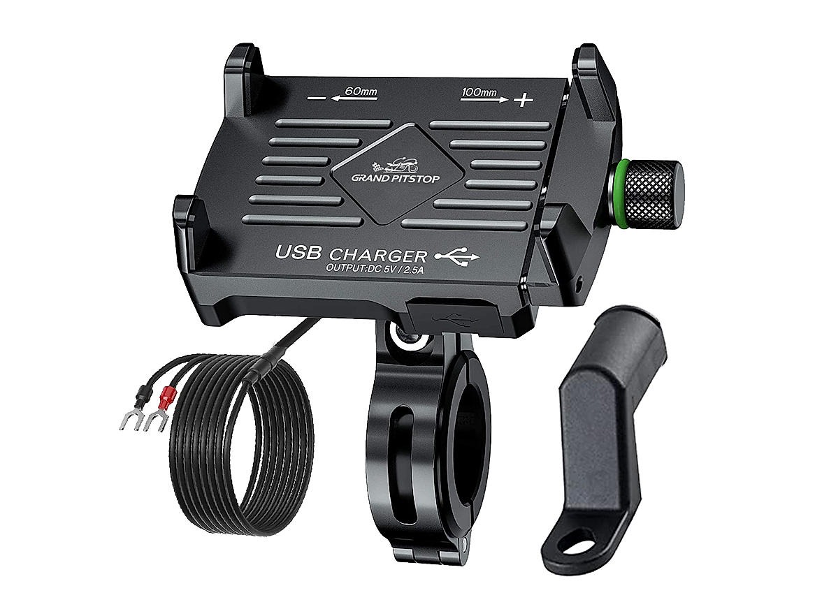 GP-CLAW GRIP ALUMINIUM MOBILE CHARGER-MOBILE MOUNT-BLACK