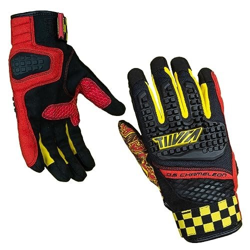 TIIVRA-CHAMELEON-DUAL SPORT GLOVES-BLK/RED