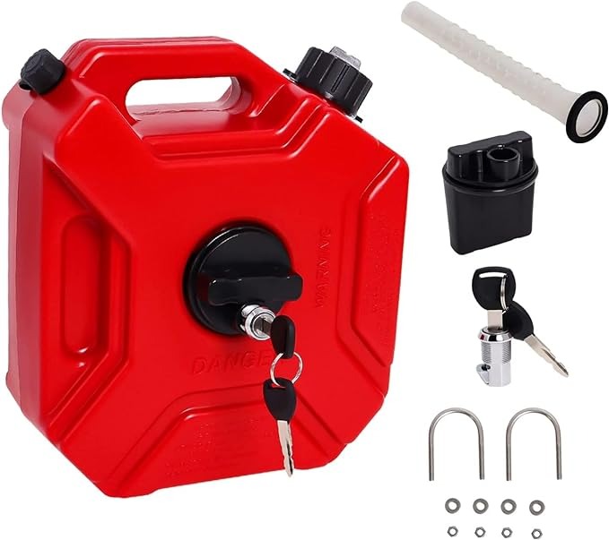 AS-JERRY CAN 5L-MOTOR CYC ACC-RED
