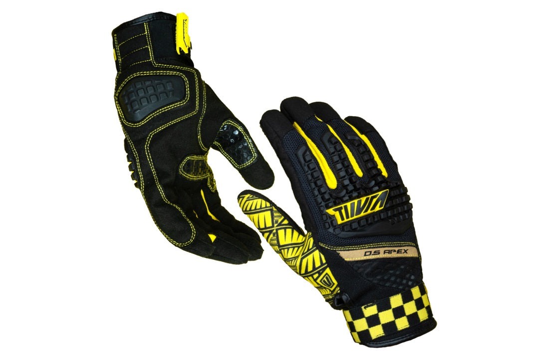 TIIVRA-APEX-DUAL SPORT GLOVES-BLK/YLW