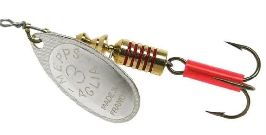 MEPPS AGLIA-SPINNER-FISHING-SILVER LONG-SIZE 3