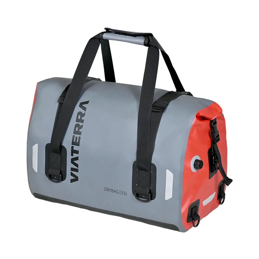 VIATERRA-DRY BAG-55L-GREY-RED