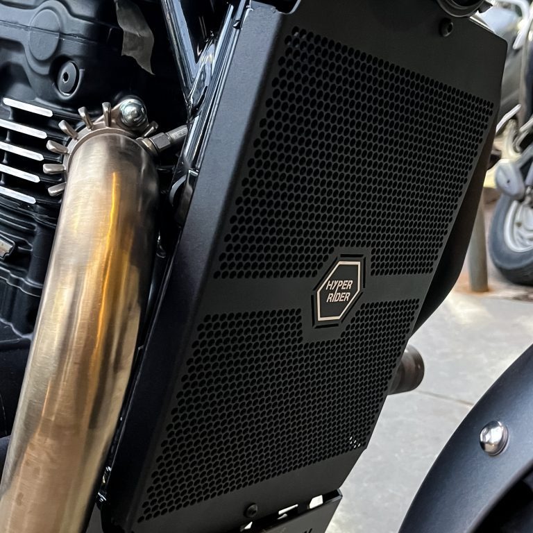 HR-TRIUMPH 400 RADIATOR GUARD (HONEY COMB)-MOTOR CYC ACC