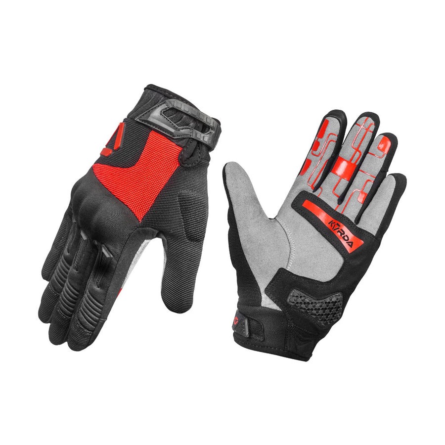 KORDA-STUNT-RIDING GLOVES-RED 