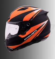 MT-MATRIX INCISOR-HELMET-MAT BLACK/ORANGE