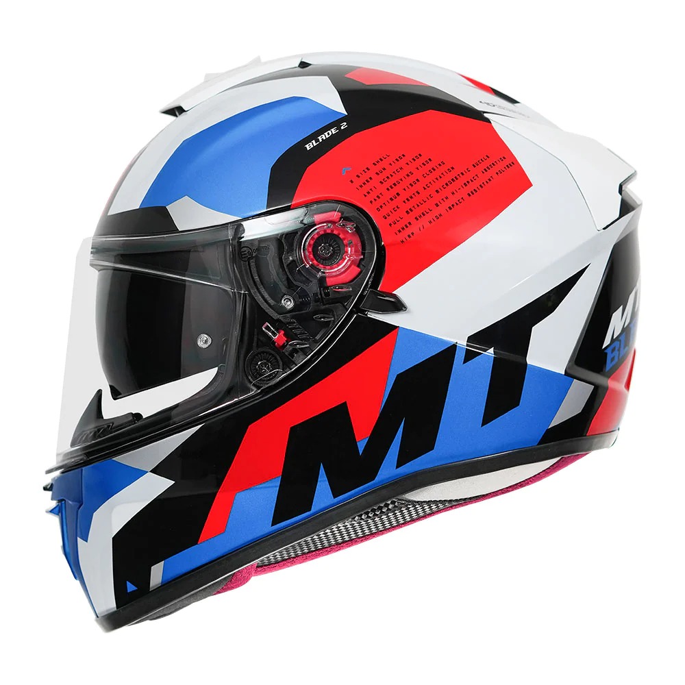 MT-BLADE 2SV FADE C0-HELMET-FULL FACE-GLOSS WHITE-M