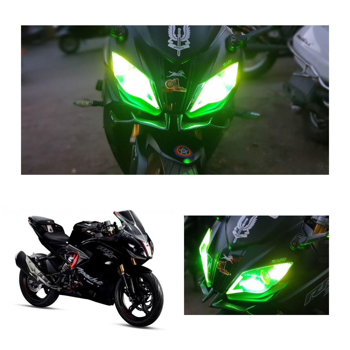 MTZ-HEADLIGHT PROTECTOR-TVS APACHE RR 310- MOTOR CYC ACC