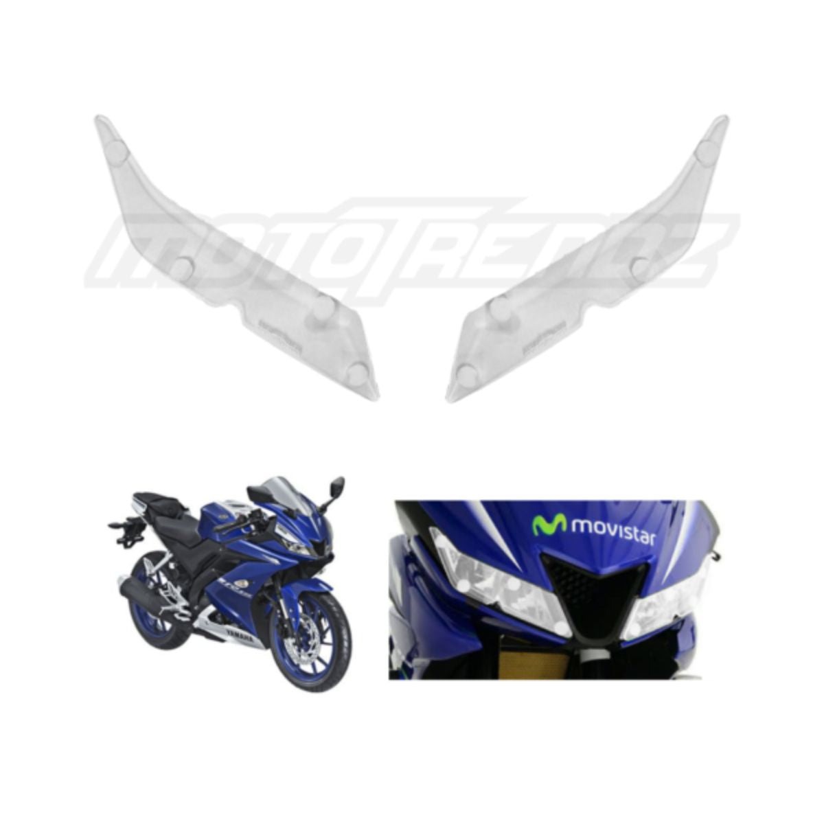 MTZ-HEADLIGHT PROTECTOR-YAMAHA R15 V3- MOTOR CYC ACC