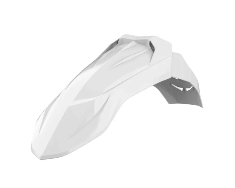 POLISPORT-SM UFX FRONT FENDER-MOTOR CYC ACC-WHITE