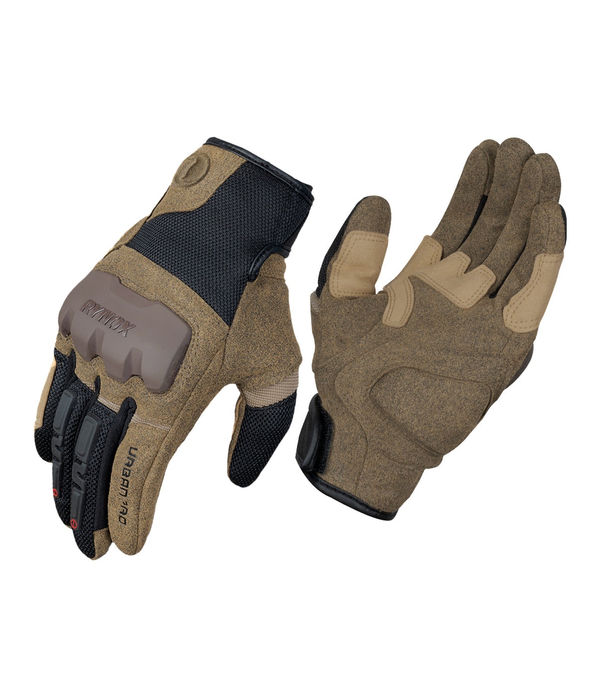 RYNOX-URBAN PRO-RIDING GLOVE-SUEDE BROWN