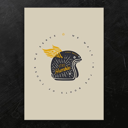 INLINE4-STAY HUMBLE-MOTO POSTERS