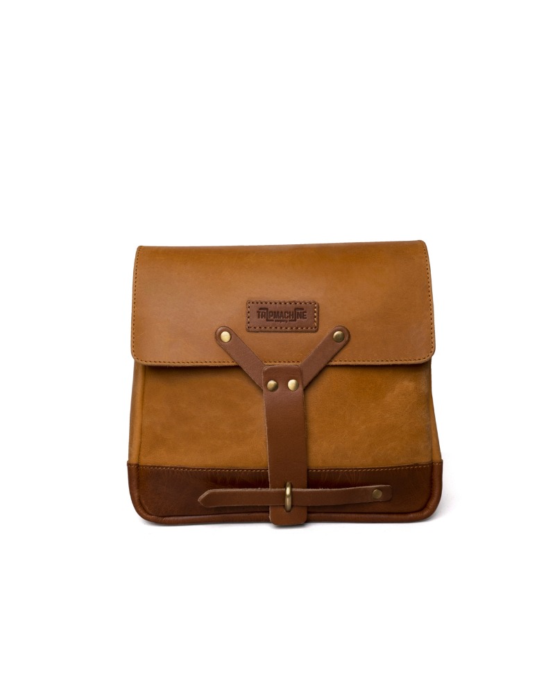 TRIP MACHINE-MESSENGER-BAG-VINTAGE TAN