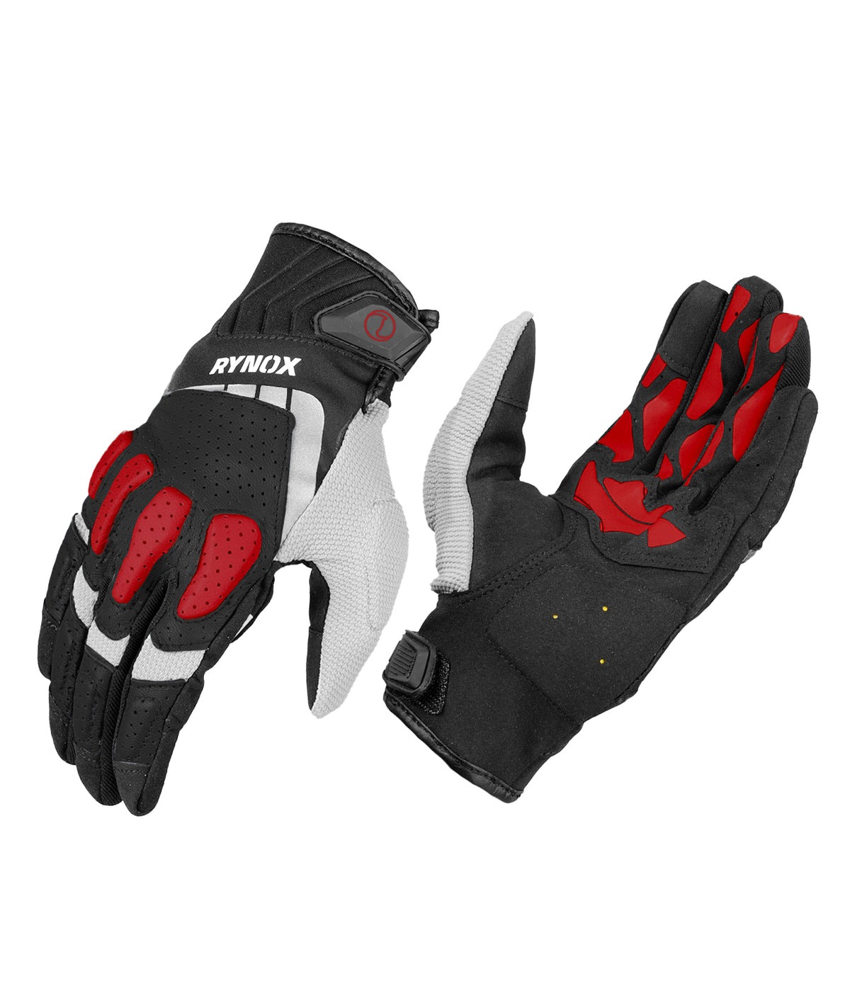 RYNOX-RAID RIDGE PRO GLOVES-OFFROAD GLOVES- BLK/RED 