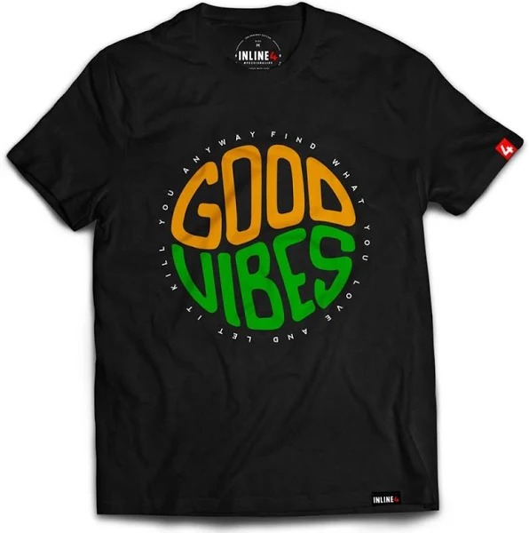 INLINE4-GOOD VIBES-MOTO T-SHIRTS-L
