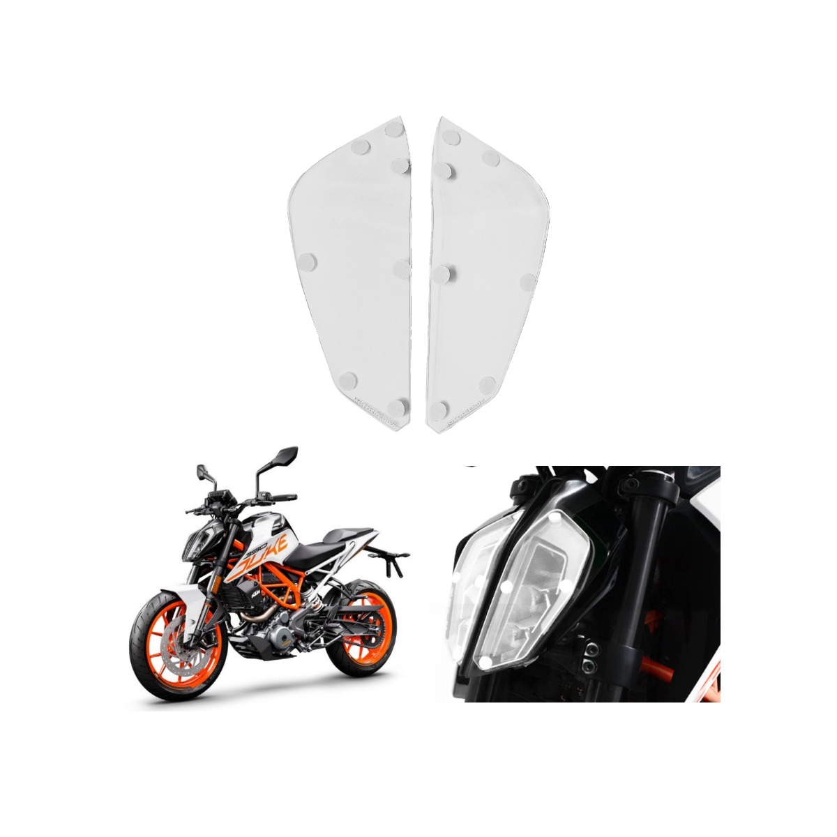 MTZ-HEADLIGHT PROTECTOR-KTM DUKE 390(NEW2017)- MOTOR CYC ACC