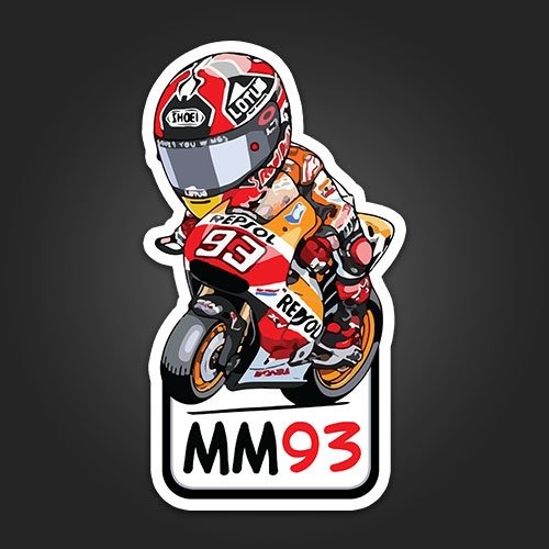 INLINE4-MM93-BIKE STICKER