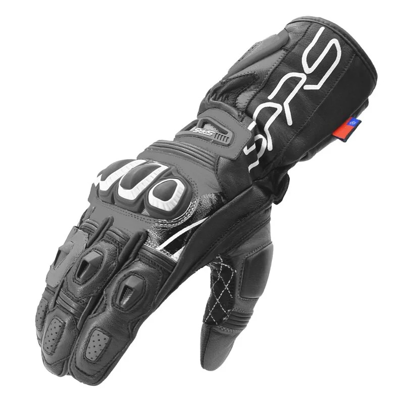 SPRS-MENS LEATHER GLOVE-RIDING GLOVE-BLACK
