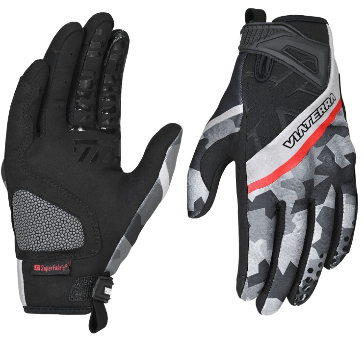 VIATERRA-ROOST-RIDING GLOVE- SNOW CAMO