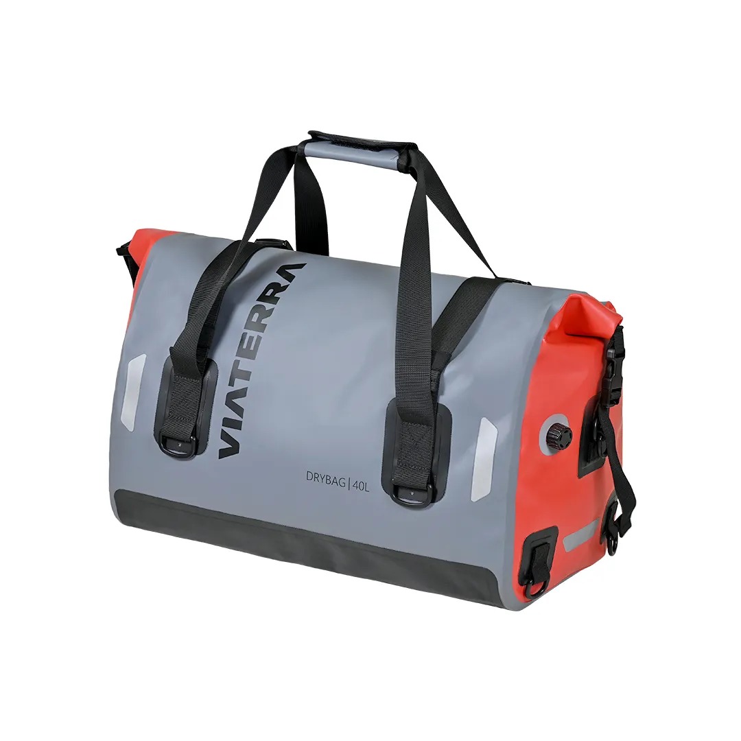 VIATERRA-DRY BAG-40L-GREY/RED
