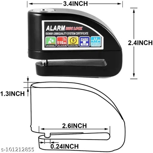 AS-DISK LOCK WITH ALARM-MOTOR CYC ACC