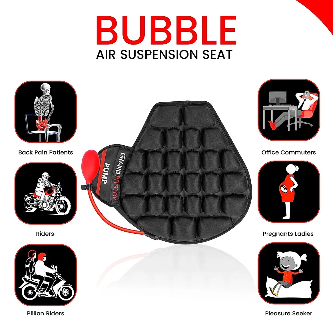 GP-AIR SEAT BUBBLE WITH PUMP-MOTOR CYC ACC