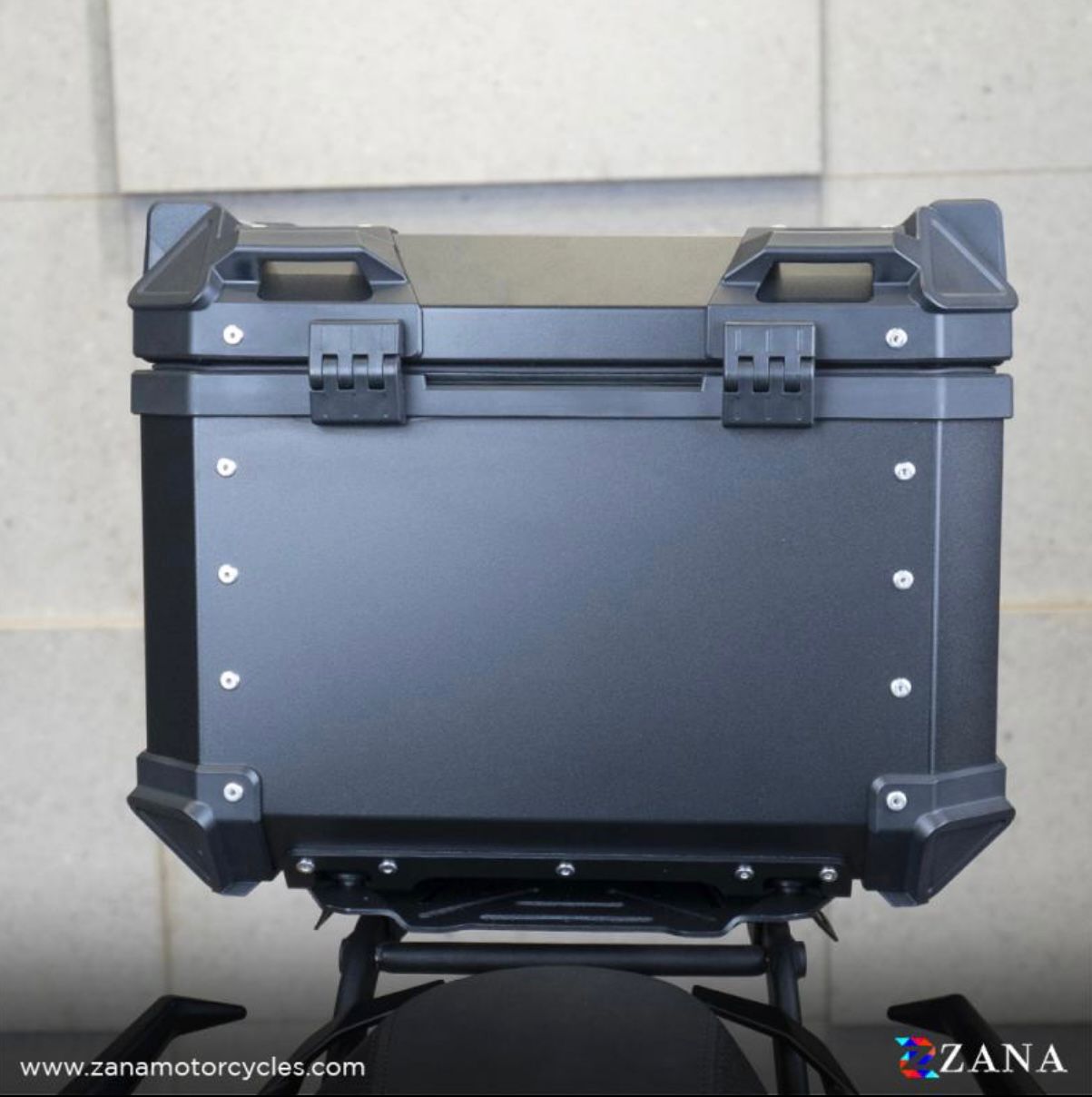 ZANA-ALUMINIUM TOP BOX-TOP CASE-SILVER-55L