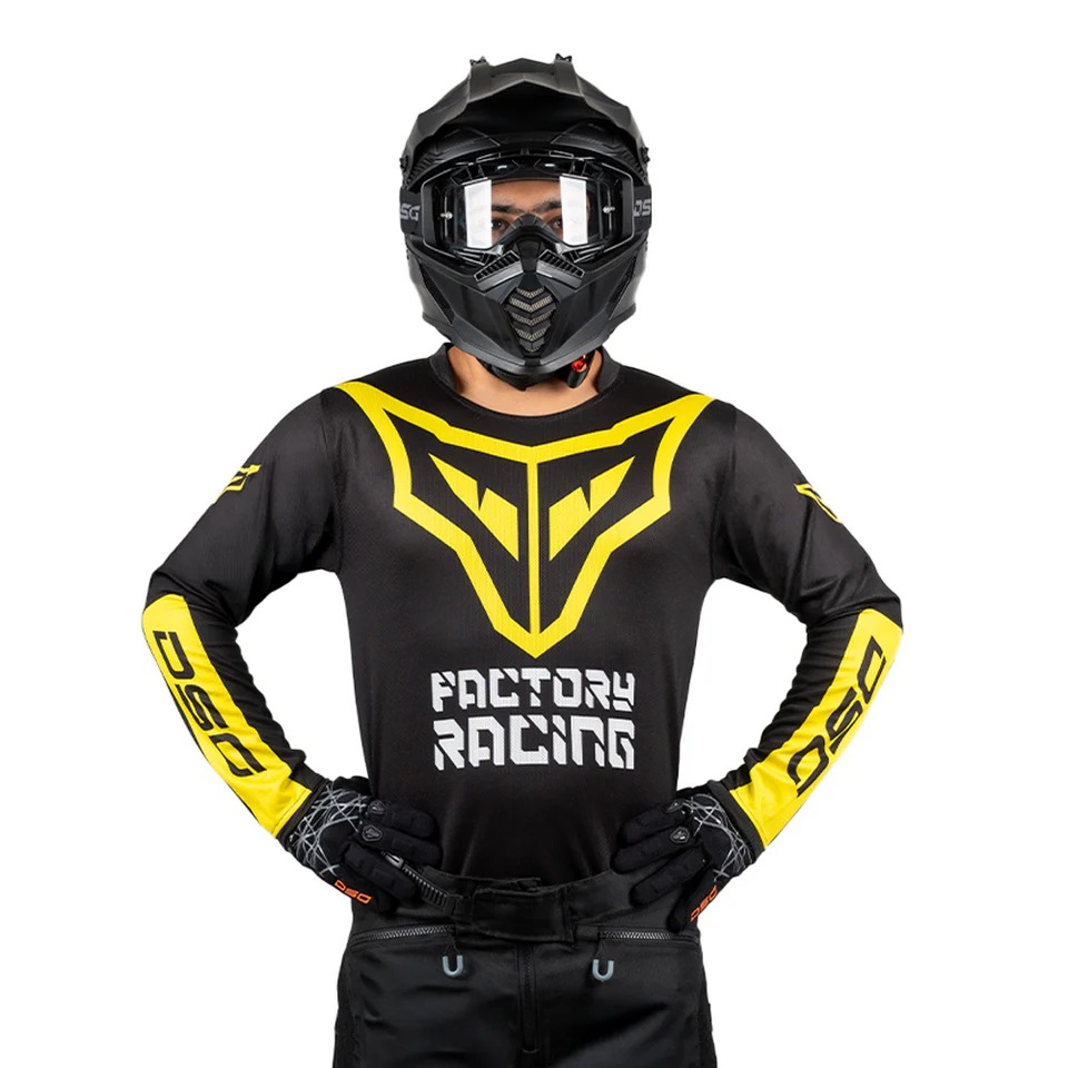 DSG-ALPHA RACING-OFF ROAD JERSEY-BLK/YLW