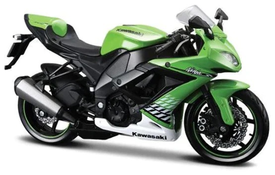 MAISTO-NINJA ZX 10R-MOTORCYCLE TOYS-1:12
