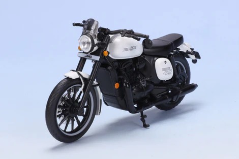 MAISTO-JAWA 42-MOTORCYCLE TOYS-SIRIUS WHITE-1:18
