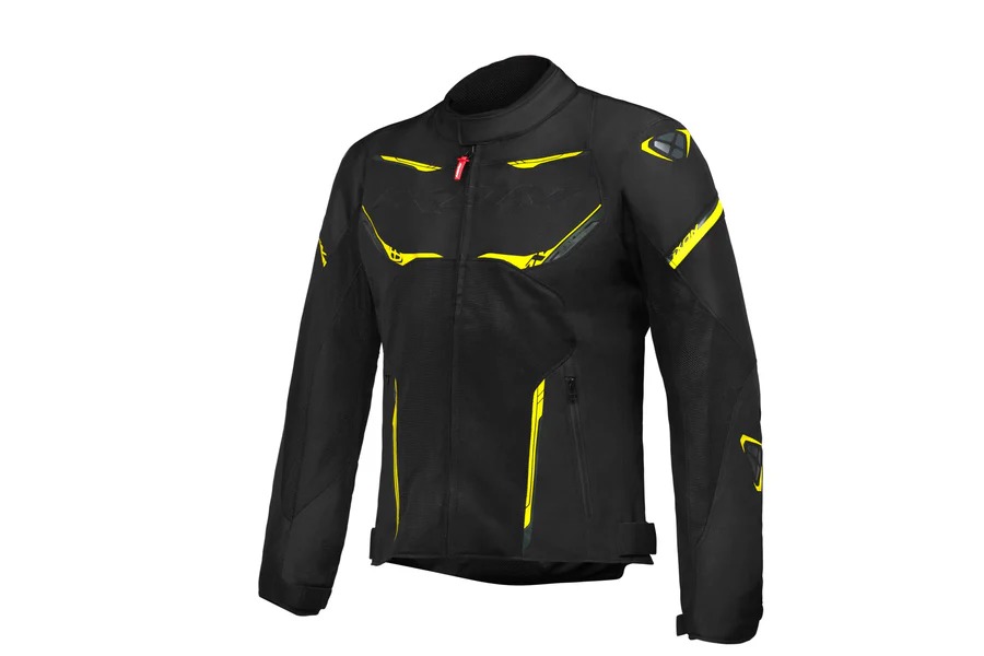 IXON-STRIKE AIR-RIDING JACKET-BLK/ANTHRACITE YLW