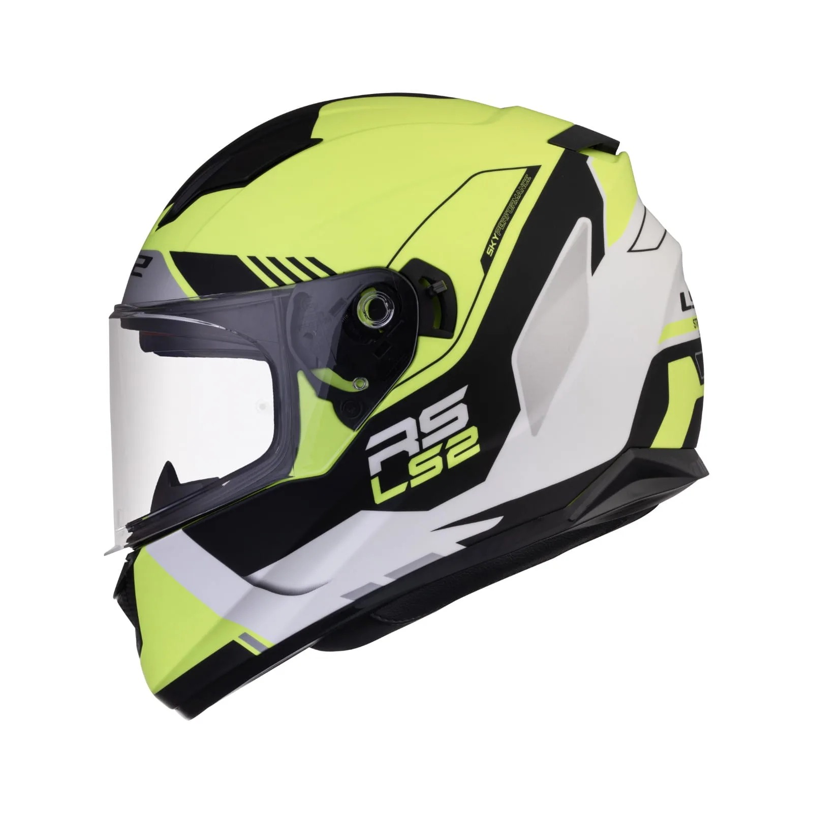 LS2-FF320 STREAM EVO XPLORER-HELMET-MATT WHT/HIVIZ YLW