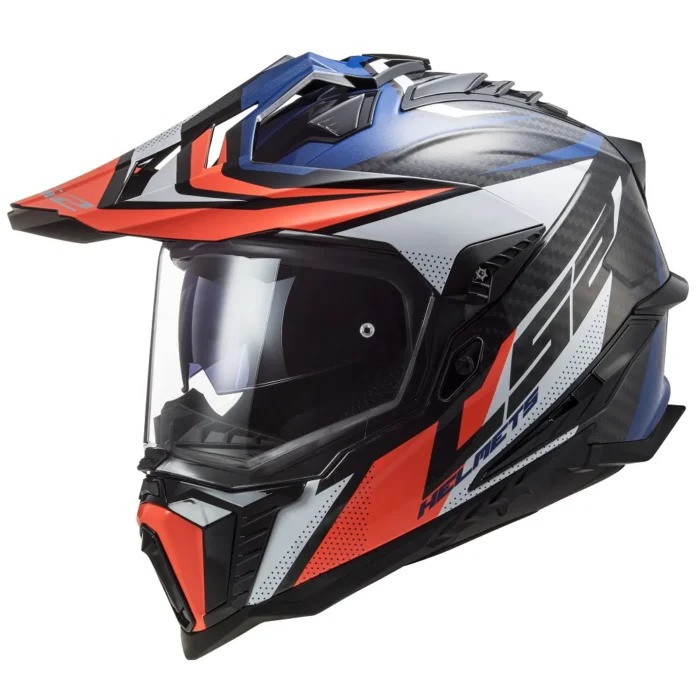 LS2-MX701 EXPLORER FOCUS-DUAL SPORT HELMET-GL BLU/WHT/RED