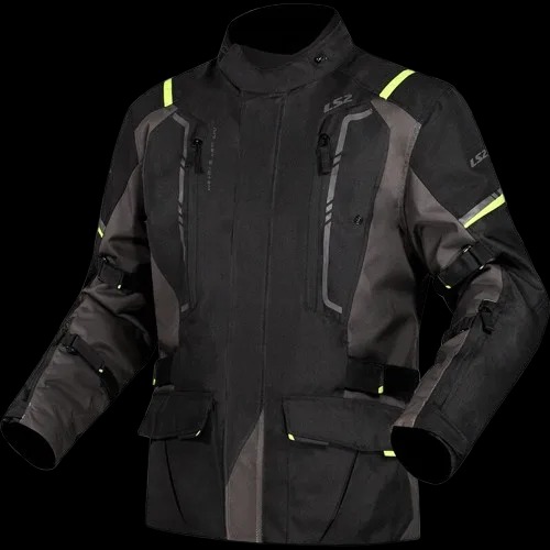 LS2-NARVIK-RIDING JACKET-GRY/BLK/HIVIZ YLW