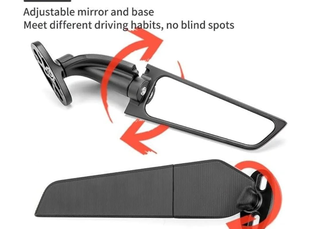 AS-VISOR SLIM MIRROR-MOTOR CYC ACC