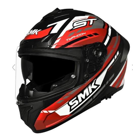 SMK-TYPHOON GL231 SPORTS TOURER-HELMET-BLK/RED/WHT