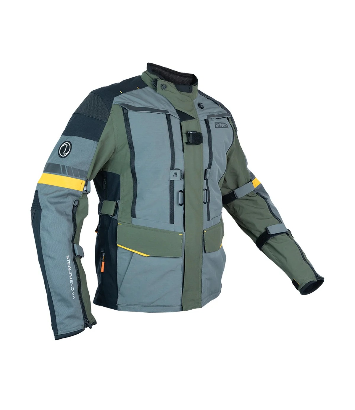 RYNOX-STEALTH EVO 4-RIDING JACKET-WOODLAND ORG