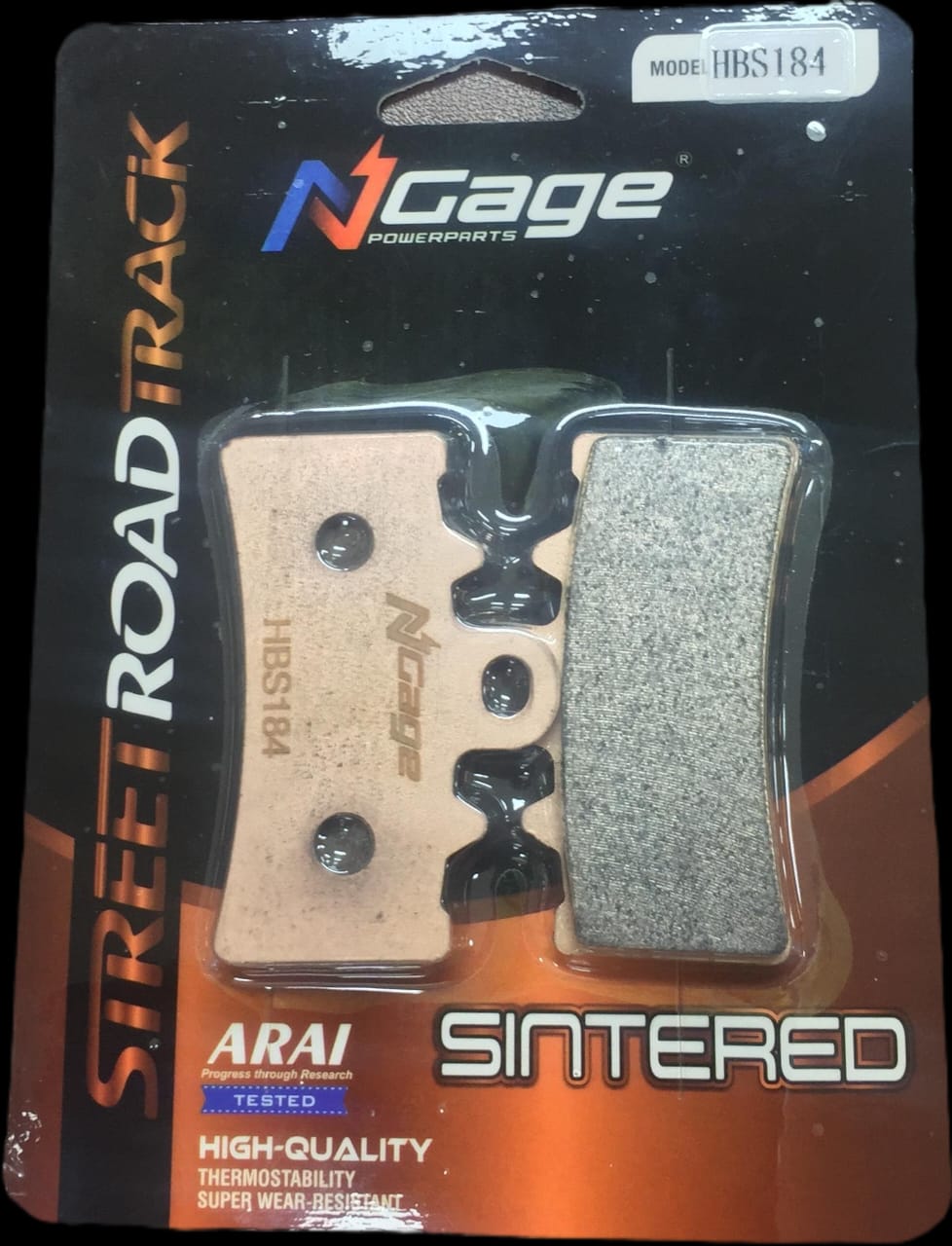NGAGE-HBS 184-SINTERED BRAKE PADS