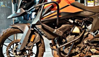 HR-250/390 ADV CRASH GUARD TYPE 2-MOTOR CYC ACC-BLK