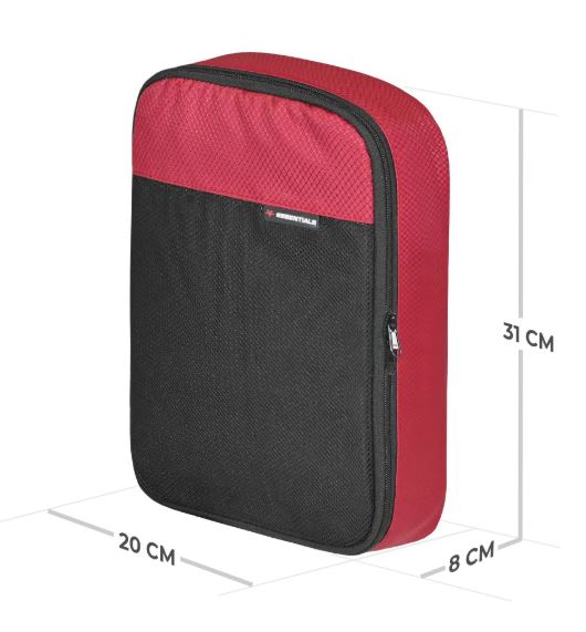VIATERRA-PACKING CUBE-BAG-RED-SMALL