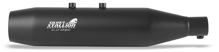SSP-SHORTY EXHAUST-SILENCER-BLK MATTE