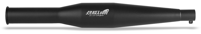 SSP-SPORTY EXHAUST-SILENCER-BLK MATTE